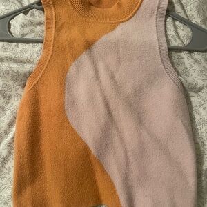 La Hearts Peach Knit Top
